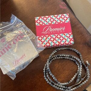 Premier design bracelet it’s a wrap new in package grey silver